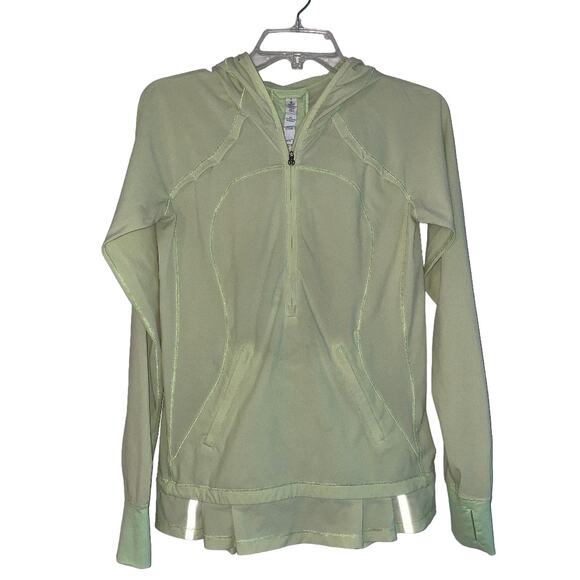 Lululemon Lightened Up Jacket Clear Mint‎ Lightweight Hooded Windbreaker Size 4 - Picture 6 of 6